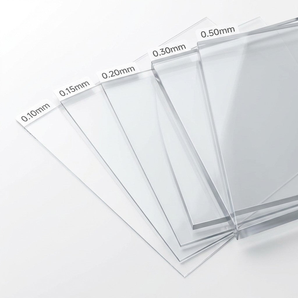 Clear TPU Film Roll by The Yard - Thermoplastic Polyurethane Sheet 0.1-0.5mm for Heat Transfer, Lamination, Crafts, Bag Making - 54" Wide
