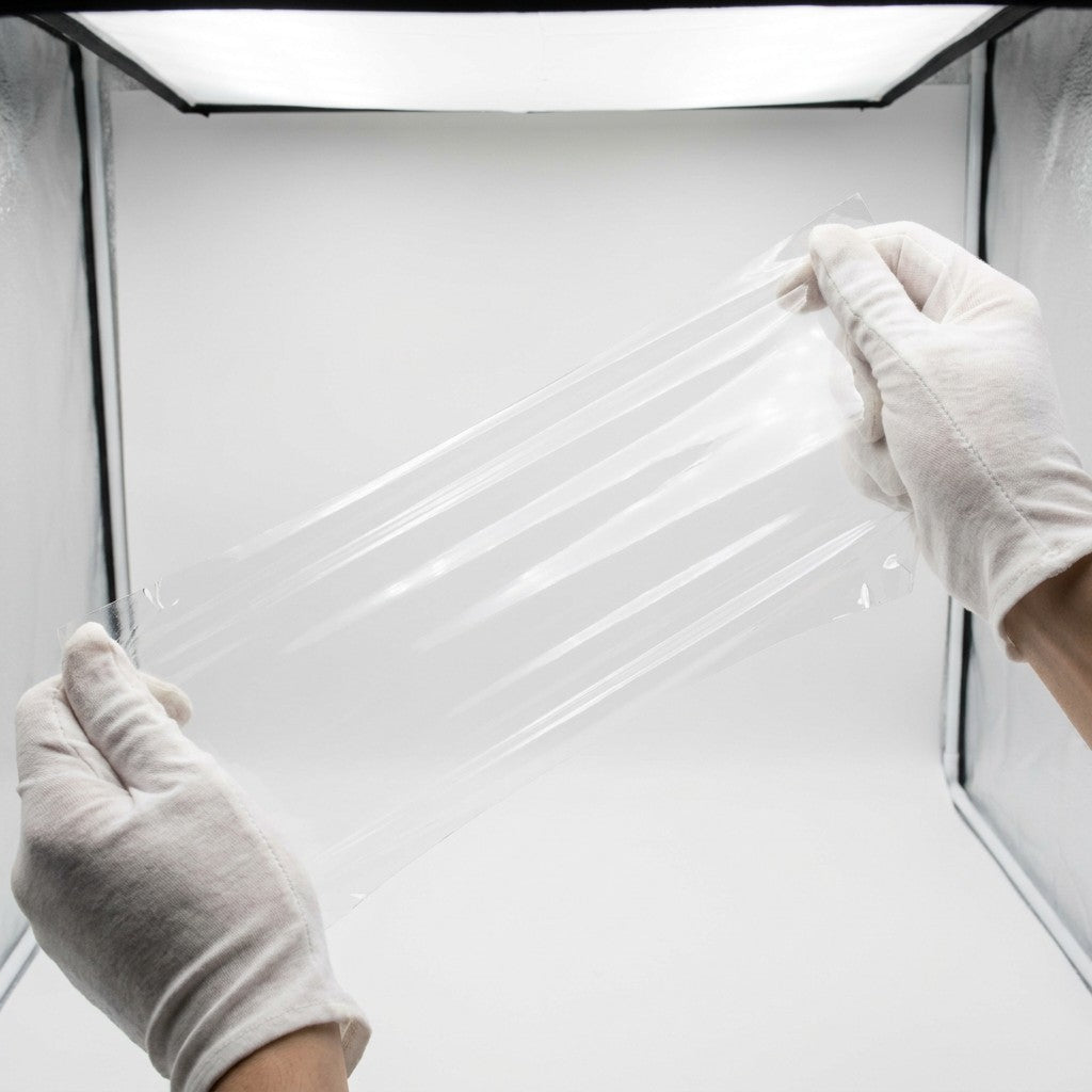 Clear TPU Film Roll by The Yard - Thermoplastic Polyurethane Sheet 0.1-0.5mm for Heat Transfer, Lamination, Crafts, Bag Making - 54" Wide
