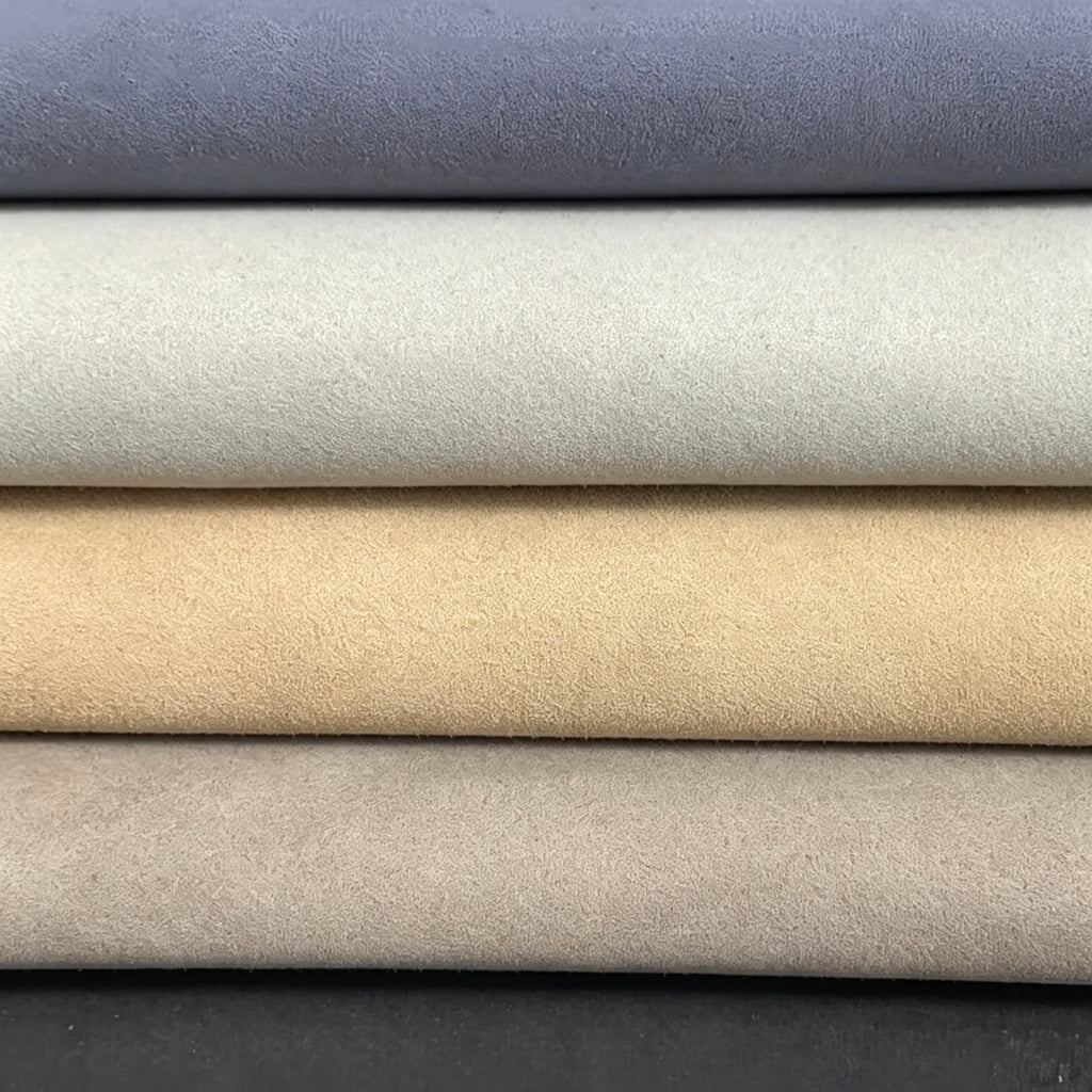 1.4mm Premium Suede Microfiber Leather | High-Strength & Eco-Friendly Fabric for Footwear, Luxury Bags, and Upholstery