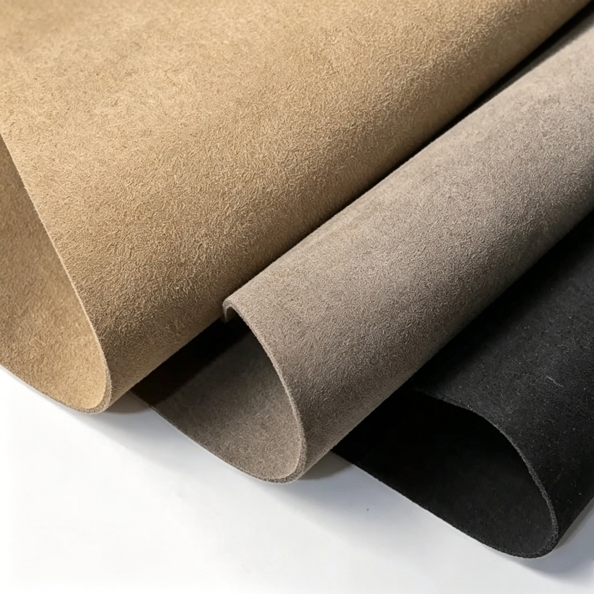 1.4mm Premium Suede Microfiber Leather | High-Strength & Eco-Friendly Fabric for Footwear, Luxury Bags, and Upholstery