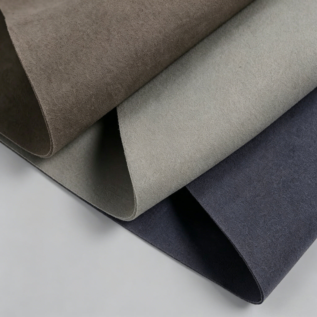 1.4mm Premium Suede Microfiber Leather | High-Strength & Eco-Friendly Fabric for Footwear, Luxury Bags, and Upholstery
