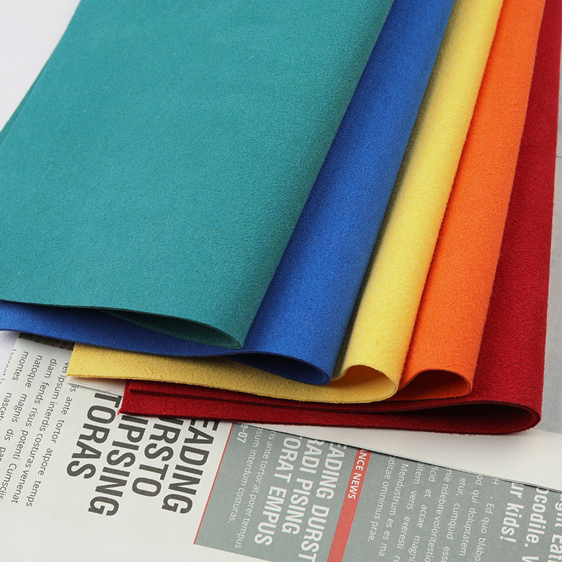 1.0mm Suede Microfiber Leather For Footwear Luggage Upholstery