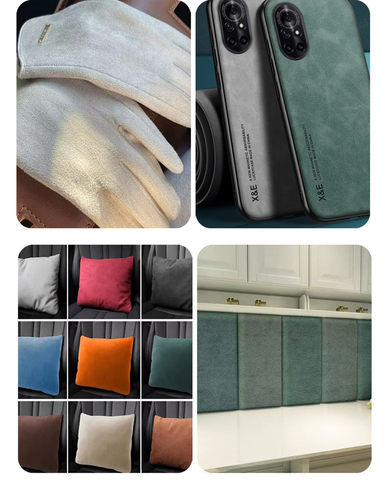 0.8mm Premium Suede Microfiber Leather | Durable & Soft Fabric for Versatile Applications