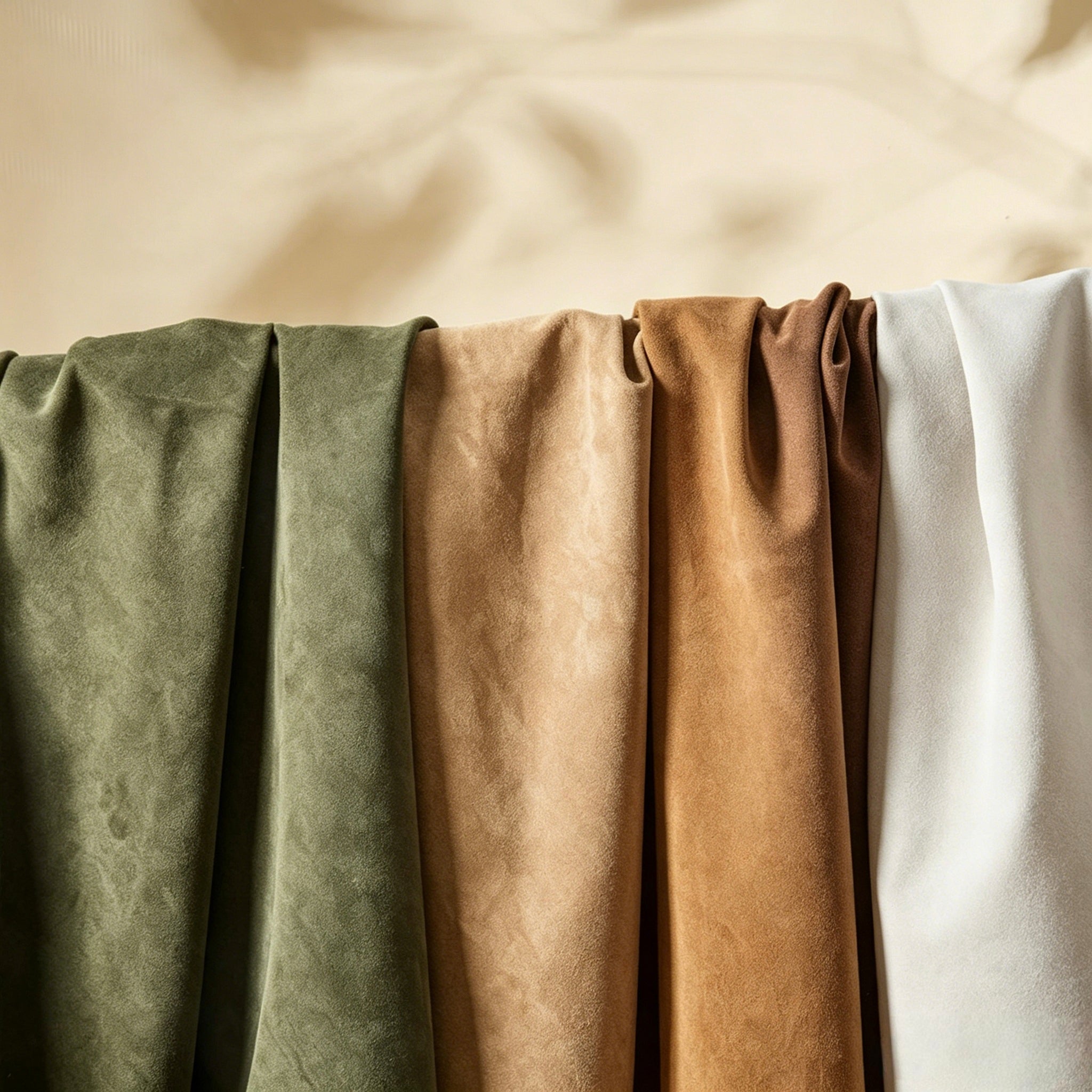 Cow Suede Microfiber Leather — 30% Genuine Leather Content, The Smart Alternative to Full-Grain Suede