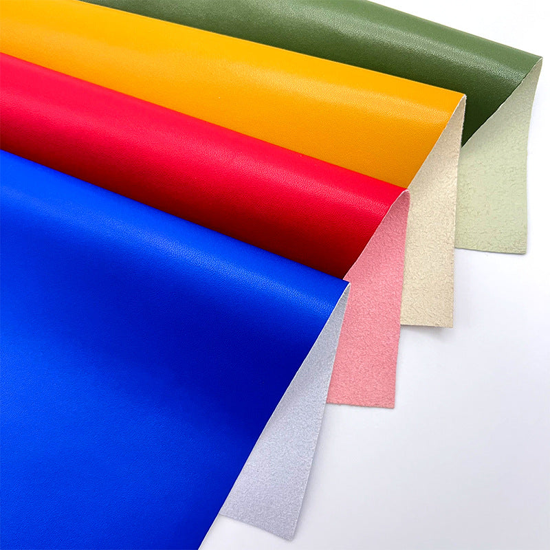 0.6mm Calfskin Grain Microfiber Leather — Shoe Lining & Bag Material | 300+ Colors In Stock