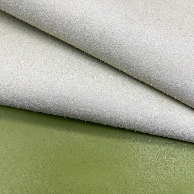 0.6mm Calfskin Grain Microfiber Leather — Shoe Lining & Bag Material | 300+ Colors In Stock