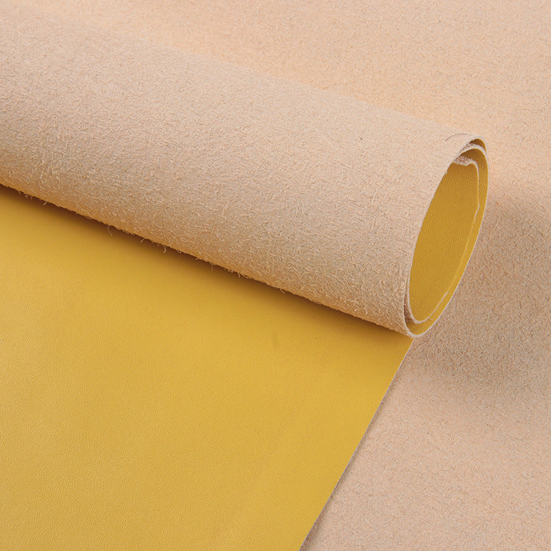 0.6mm Calfskin Grain Microfiber Leather — Shoe Lining & Bag Material | 300+ Colors In Stock