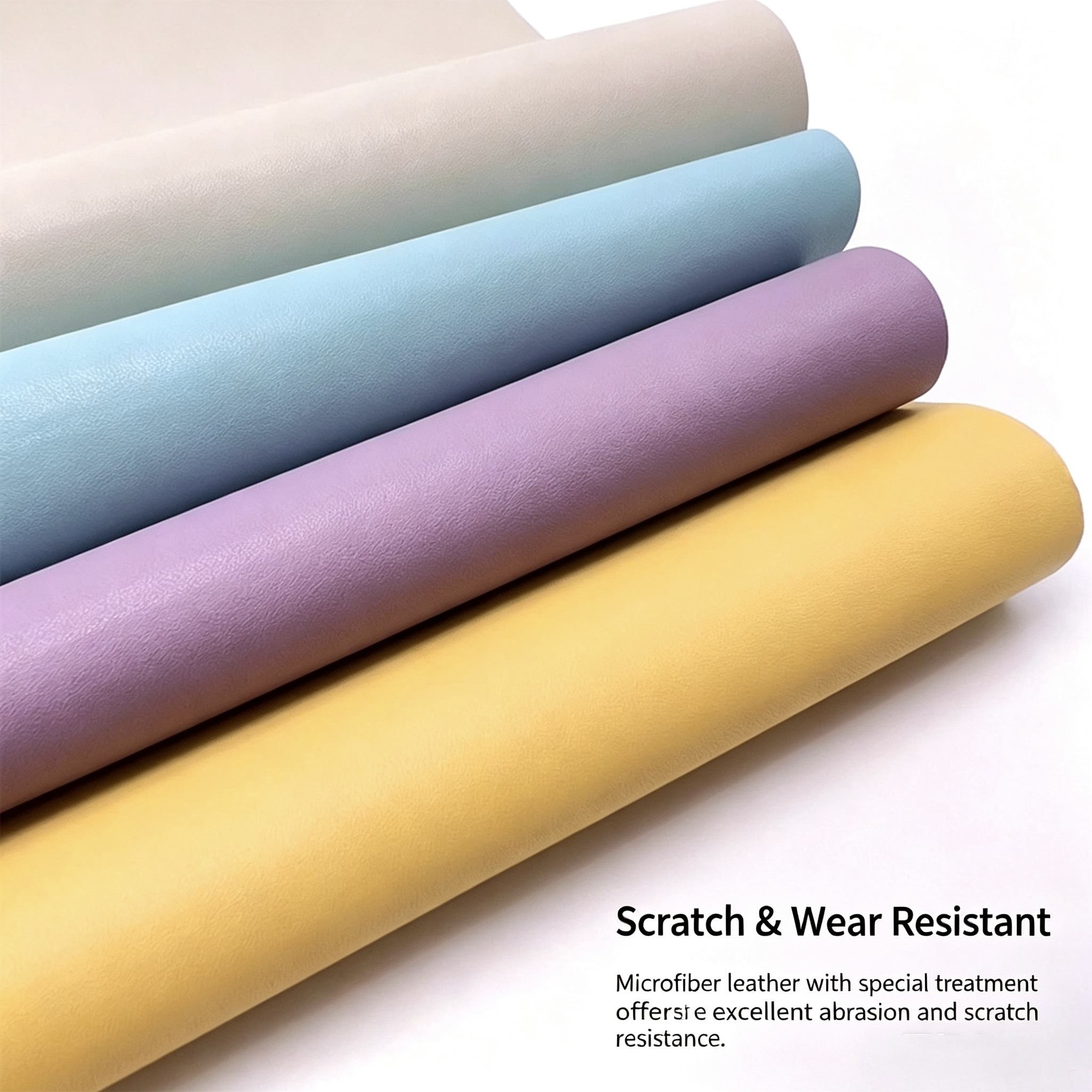 0.6mm Calfskin Grain Microfiber Leather — Shoe Lining & Bag Material | 300+ Colors In Stock