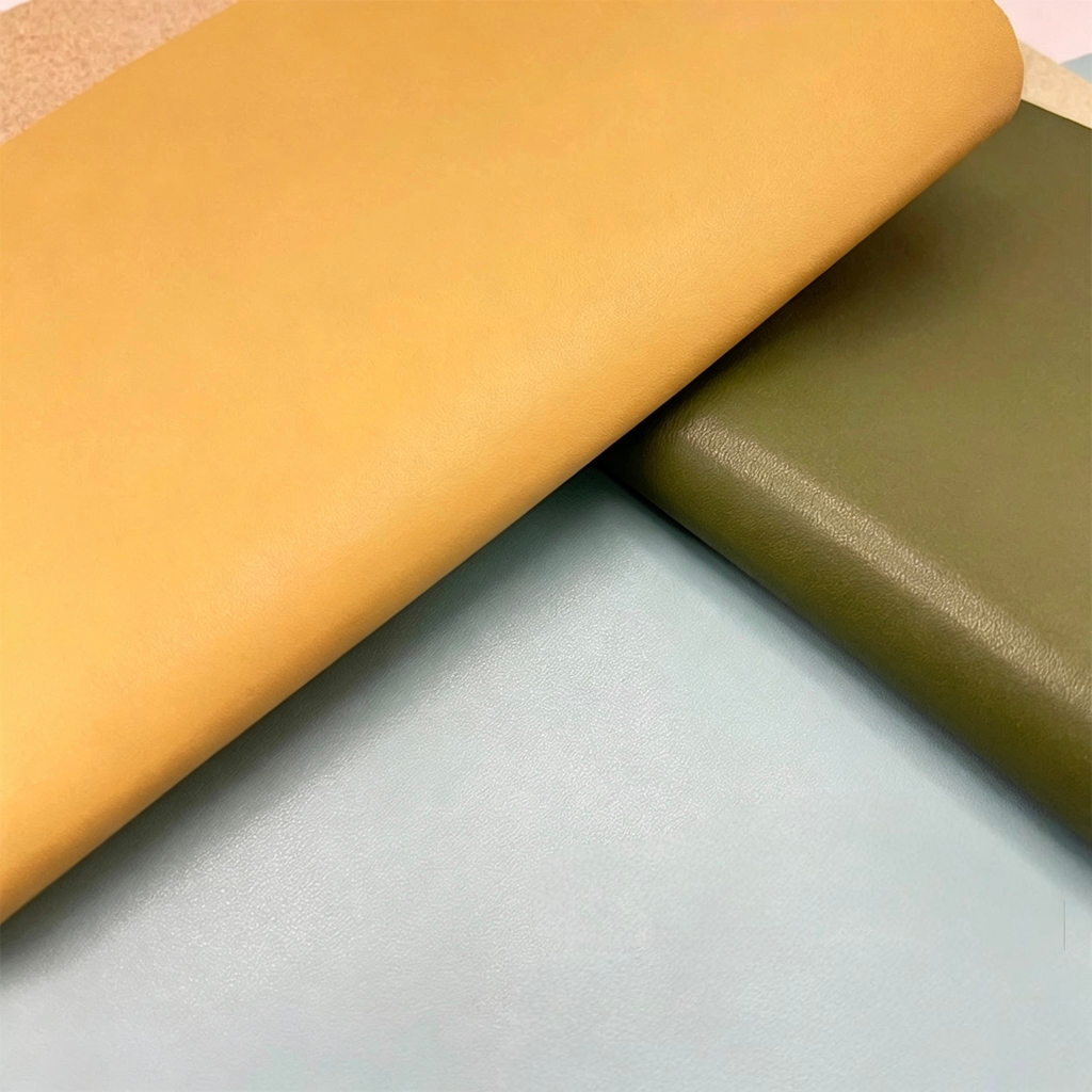 0.6mm Calfskin Grain Microfiber Leather — Shoe Lining & Bag Material | 300+ Colors In Stock