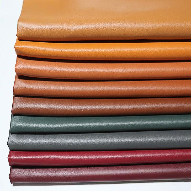 0.6mm Small Sheepskin Grain Microfiber Leather — Premium PU Synthetic Leather for Bags, Shoes & Upholstery