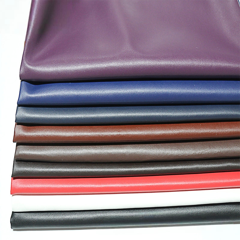 0.6mm Small Sheepskin Grain Microfiber Leather — Premium PU Synthetic Leather for Bags, Shoes & Upholstery