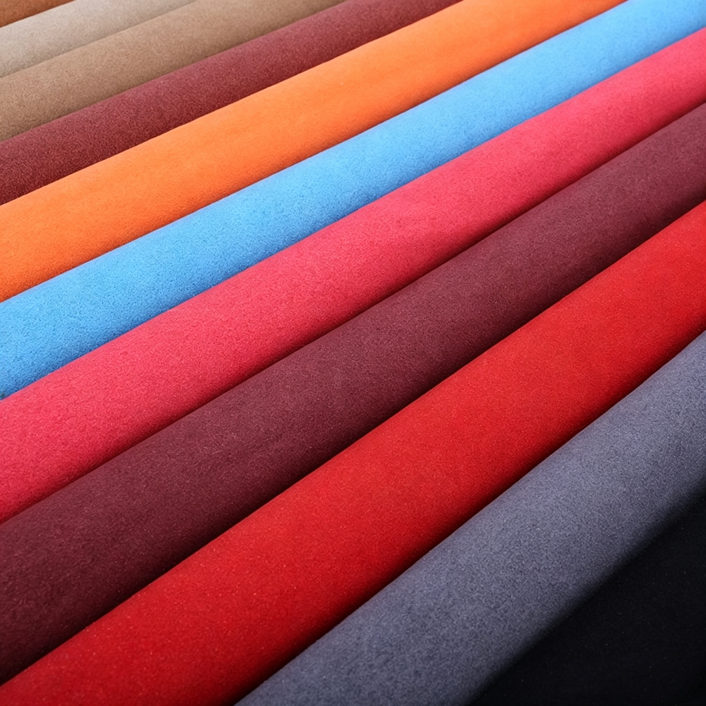 0.8mm Premium Suede Microfiber Leather | Durable & Soft Fabric for Versatile Applications