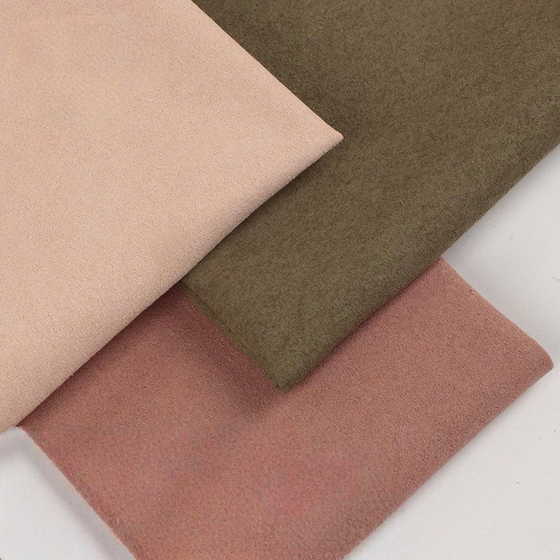 1.0mm Suede Microfiber Leather For Footwear Luggage Upholstery