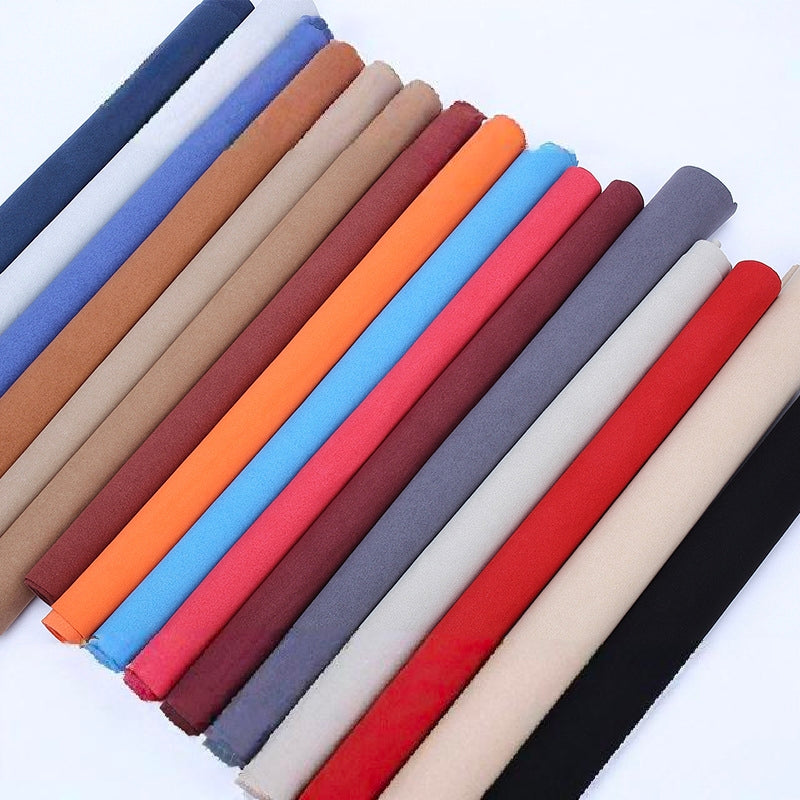 1.0mm Suede Microfiber Leather For Footwear Luggage Upholstery